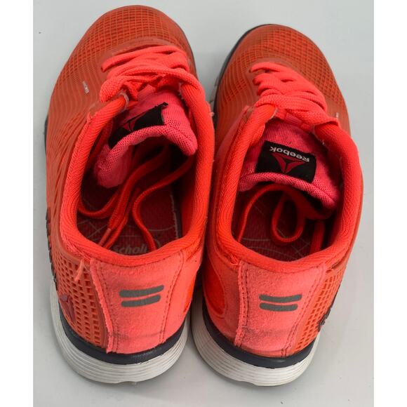 Reebok women 9 Nanoweb Z Rated Orange Lace Up Running Crossfit Shoes - Picture 4 of 7
